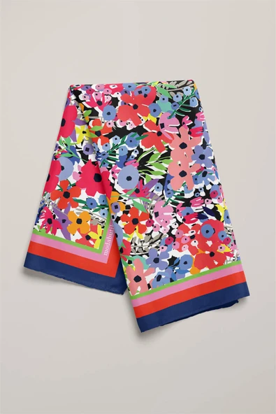 Y52 MODERN ÇİÇEKLİ TASARIM BANDANA DG12089 - Resim 3