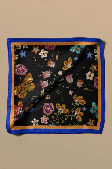 Z55 Modabutik Kelebek Desenli Bandana - Resim 6
