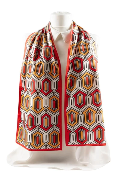 Modabutik Geometri Desenli Fular - Resim 5