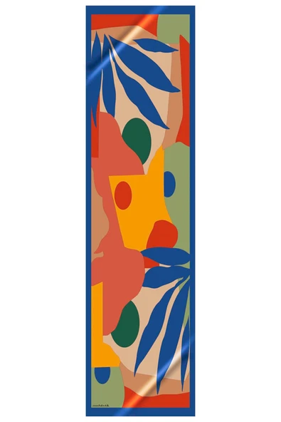 Modabutik Geometri Desenli Kadın Fular - Resim 2