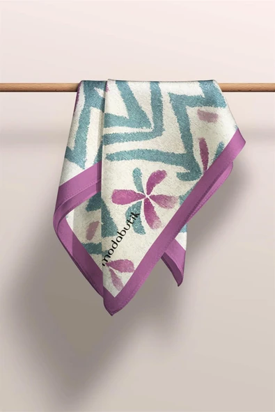 Modabutik Geometri Desenli Fular - Resim 3