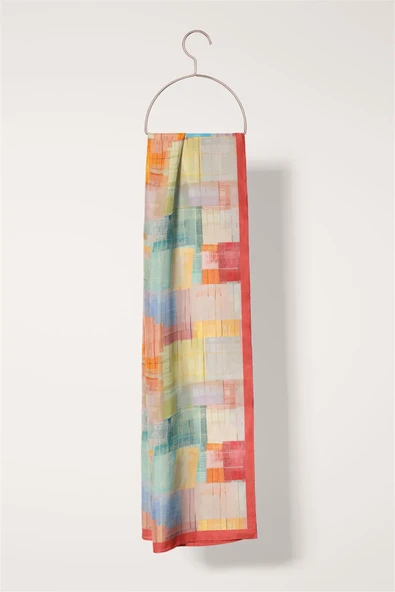 Modabutik Geometri Desenli Fular - Resim 2