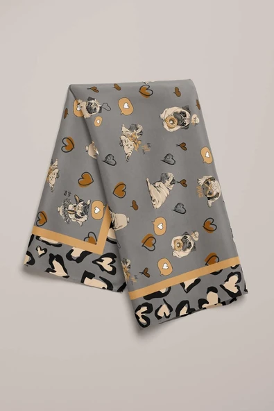 Y89 KADIN DESENLİ YEŞİL BANDANA - Resim 4