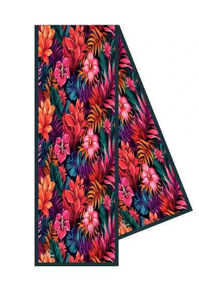 I77 SATEN İPEK ÇİÇEK DESENLİ KADIN FULAR - Resim 3