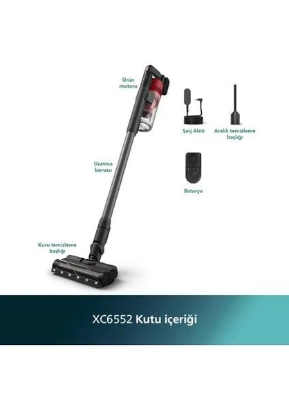 Philips PowerCyclone XC6552/01 Şarjlı Dikey Süpürge ürün görseli