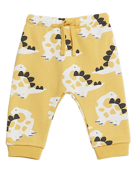 Erkek Bebek Pamuklu Dinozor Jogger Pantolon ürün görseli 1
