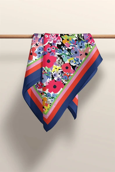 Y52 MODERN ÇİÇEKLİ TASARIM BANDANA DG12089 - Resim 5