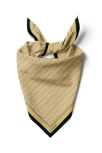 Kadın Geometrik Desenli 50x50 Bandana HYL DG01605-22 ürün görseli