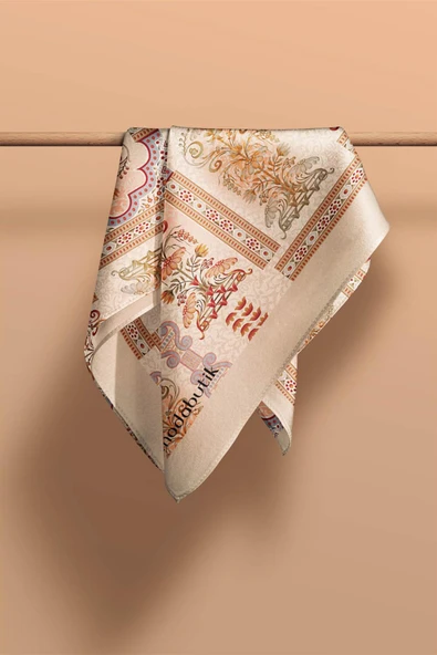 Modabutik Etnik Desenli Kadın Fular - Resim 2