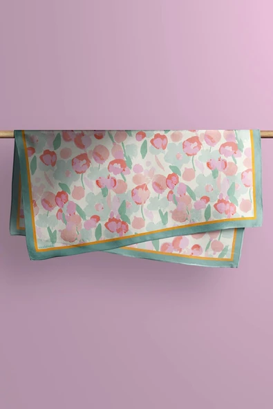 E100 KADIN DESENLİ BANDANA DG-514 - Resim 4