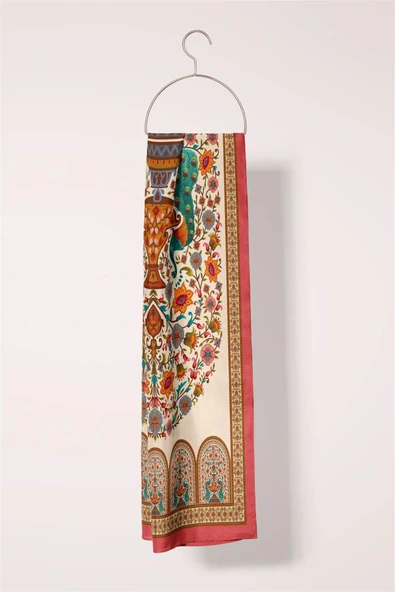 Modabutik Şal Desenli Kadın Fular - Resim 4