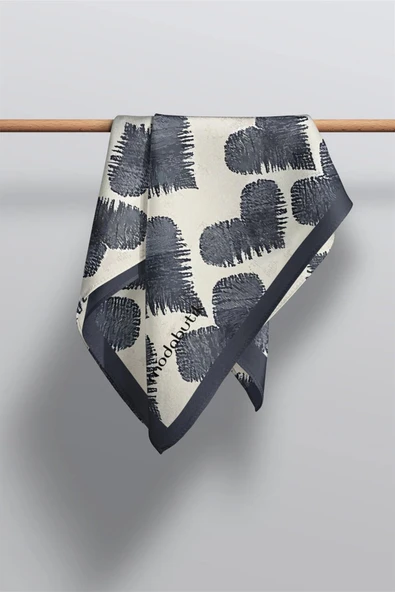 Modabutil Kalp Desenli Fular - Resim 3