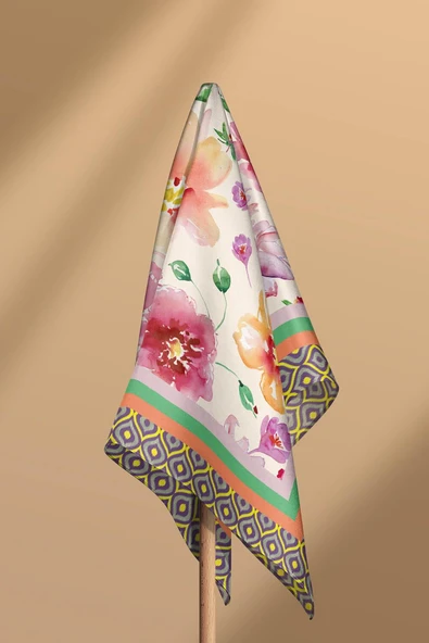 C13 KADIN DESENLİ BANDANA - Resim 6