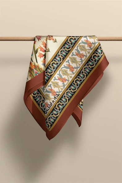 Modabutik Şal Desenli Kadın Fular - Resim 3