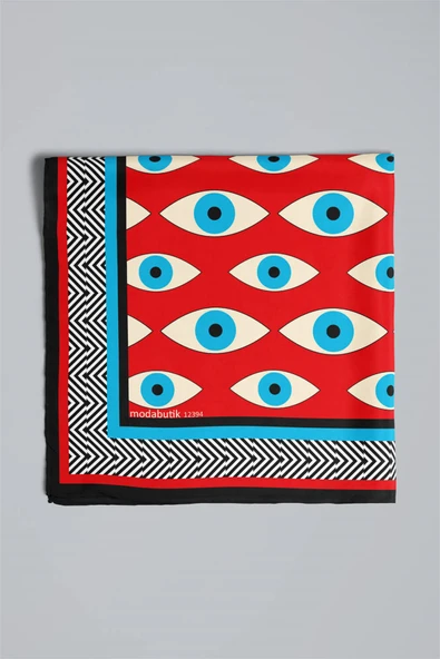 V49 EYE RED TASARIMLI BANDANA DG12394 - Resim 5