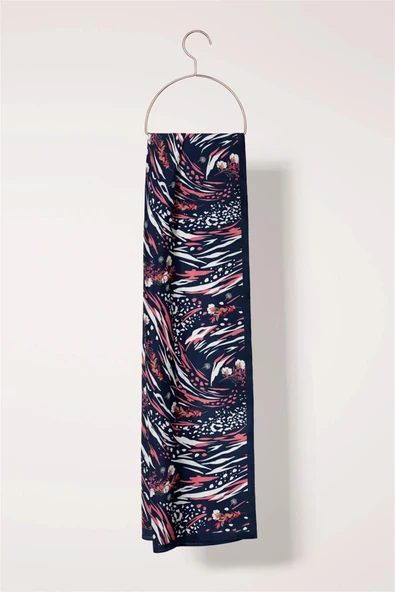 A20 Modabutik Çiçek Desenli Fular - Resim 4