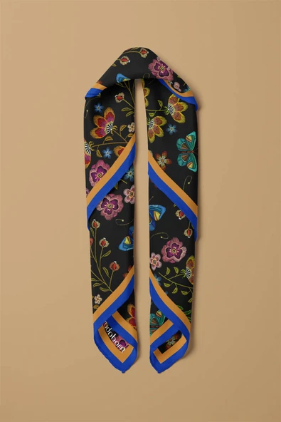 Z55 Modabutik Kelebek Desenli Bandana - Resim 5