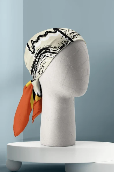 KADIN DESENLİ BANDANA - Resim 3