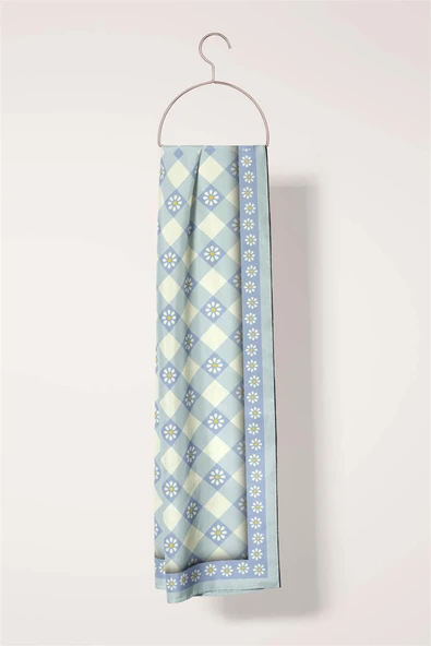 Modabutik Papatya Desenli Fular - Resim 5