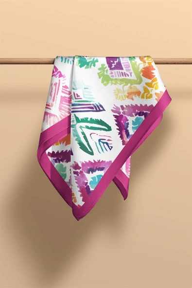 Z62 Modabutik Etnik Desenli Fular - Resim 3