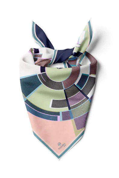 %100 İpek Kadın Desenli Bandana 80x80 ürün görseli