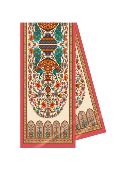 Modabutik Şal Desenli Kadın Fular - Resim 2