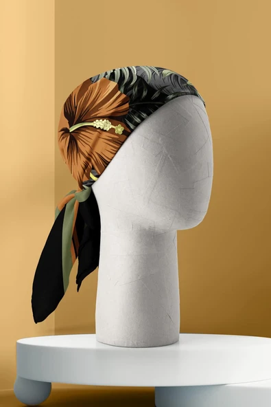C115 DOĞA DESENLİ BANDANA - Resim 2