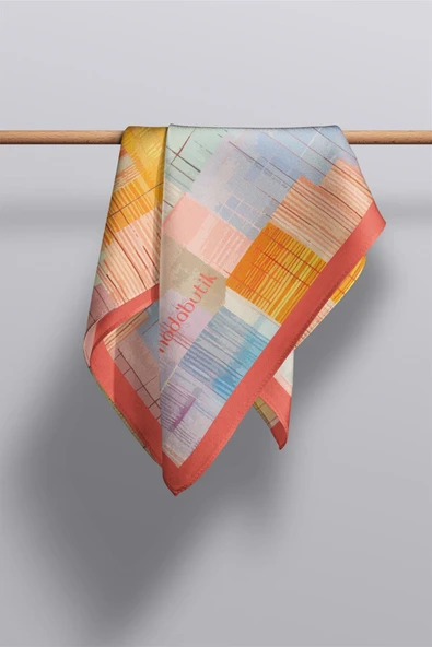 Modabutik Geometri Desenli Fular - Resim 3