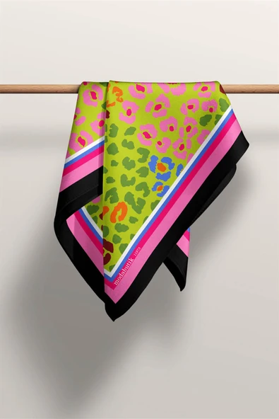 F83 LEOPARD TASARIMLI BANDANA  DG11973 - Resim 4