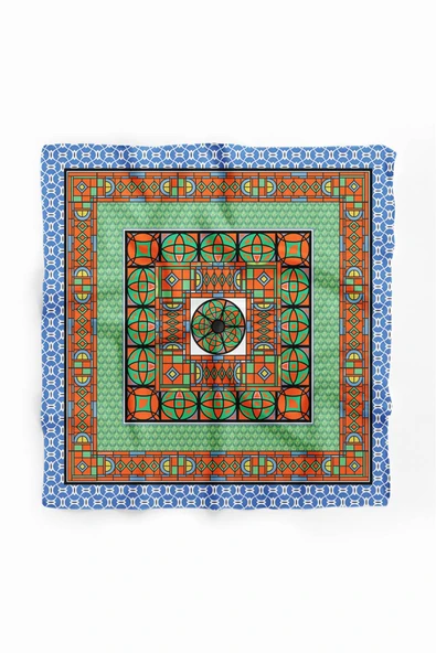 Y91 MODERN RETRO DESENLİ BANDANA DG12229 - Resim 2