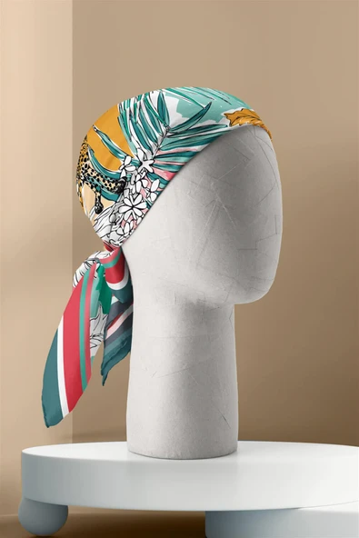 B110 TROPICAL TASARIM BANDANA - Resim 3