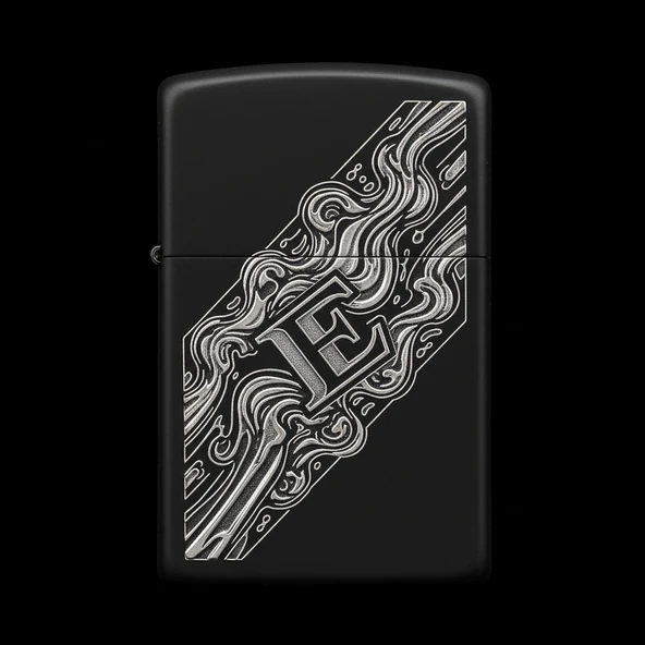 Zippo Ejderha Figürlü E Harfli Tasarım - V11 ürün görseli