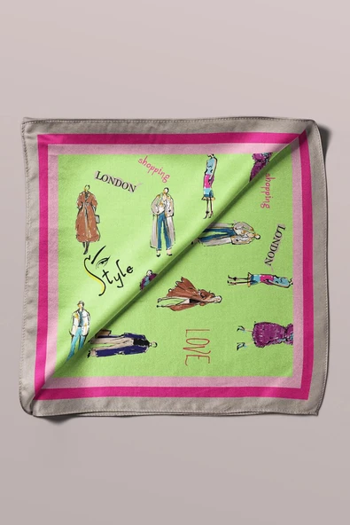 G1118 KADIN DESENLİ BANDANA - Resim 6