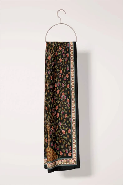 Modabutik Çiçek Desenli Kadın Fular - Resim 4