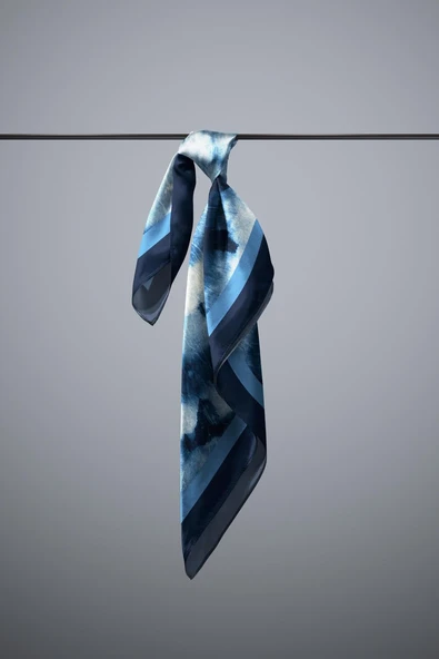 G49 Modabutik Desenli Saten Bandana - Resim 4