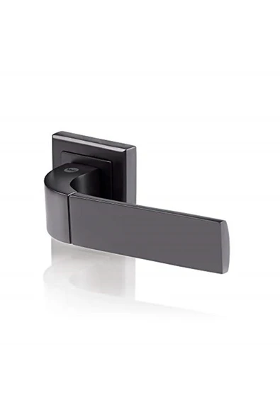 Yale Bologna Serisi 35-zr-8x8-a003-wc-56-11 Wc Tipi Kapı Kolu - Siyah Mat Kaplama - Parçalar Dahild - Resim 3