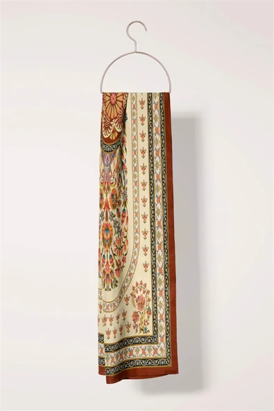 Modabutik Şal Desenli Kadın Fular - Resim 4