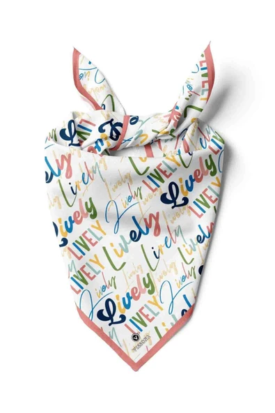 100% Silk Headscarf for Women - 22"x 22" inch Hair Scarf Lively Pattern Silk Headscarf Bandanas Square Silk 60366 ürün görseli