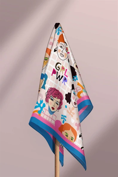 D89 Modabutik GRL PWR Bandana - Resim 5