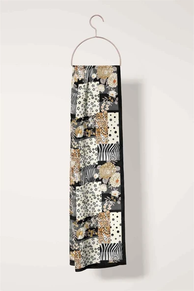 Modabutik Çiçek Desenli Fular - Resim 4