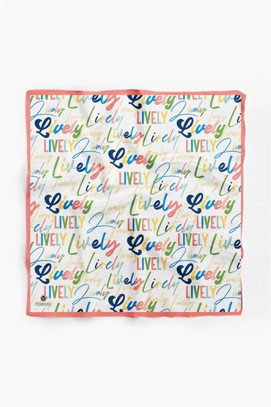 100% Silk Headscarf for Women - 22"x 22" inch Hair Scarf Lively Pattern Silk Headscarf Bandanas Square Silk 60366 - Resim 2