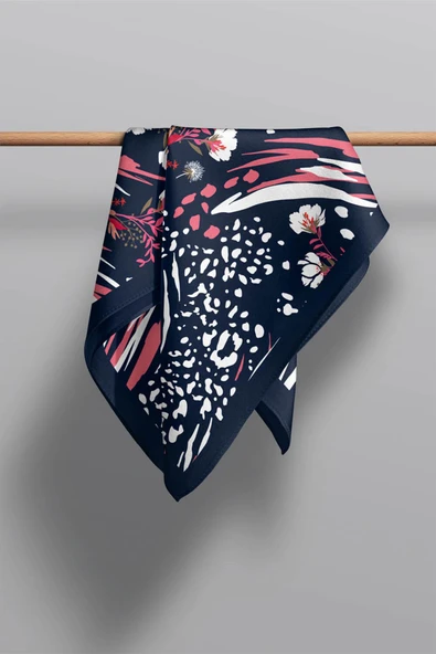 A20 Modabutik Çiçek Desenli Fular - Resim 3