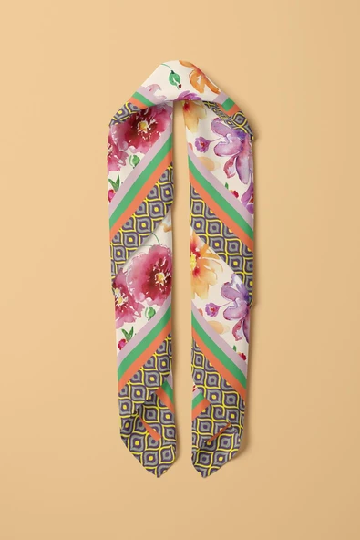 C13 KADIN DESENLİ BANDANA - Resim 3