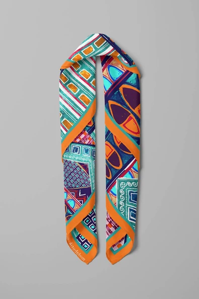 C47 KADIN DESENLİ BANDANA - Resim 3