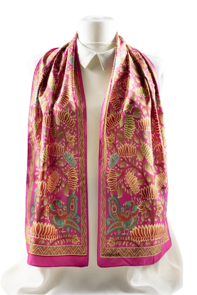 Z63 Modabutik Çiçek Desenli Kadın Fular - Resim 5