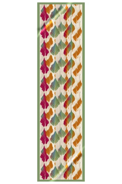 Modabutik Yaprak Desenli Fular - Resim 2