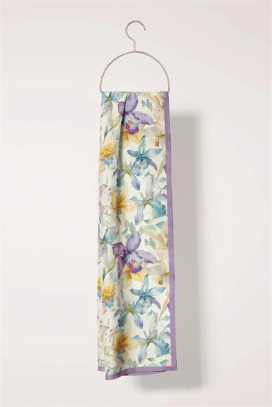 Modabutik Çiçek Desenli Fular - Resim 4