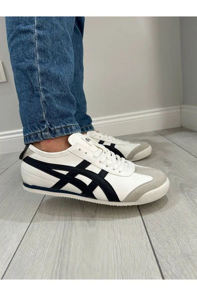 Bağcıklı Günlük Spor Ayakkabı Beyaz Lacivert Sneaker / Beden : 45 / Cinsiyet : Unisex ürün görseli