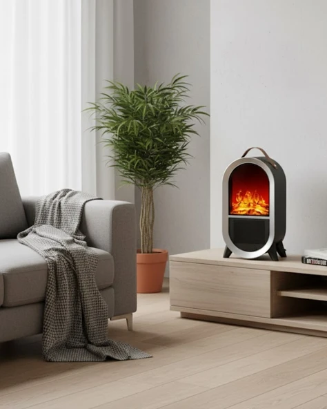 Reyo Stove Med 1500W Dekoratif Elektrikli Şömine ürün görseli