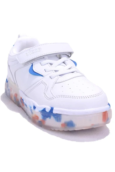 Monaco 346F24K304 Beyaz Mavi Ortopedik Günlük Erkek Çocuk Spor Ayakkabı / Beden : 33 / Cinsiyet : Erkek ürün görseli